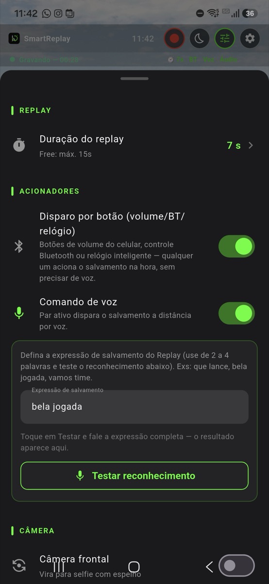 Configurações